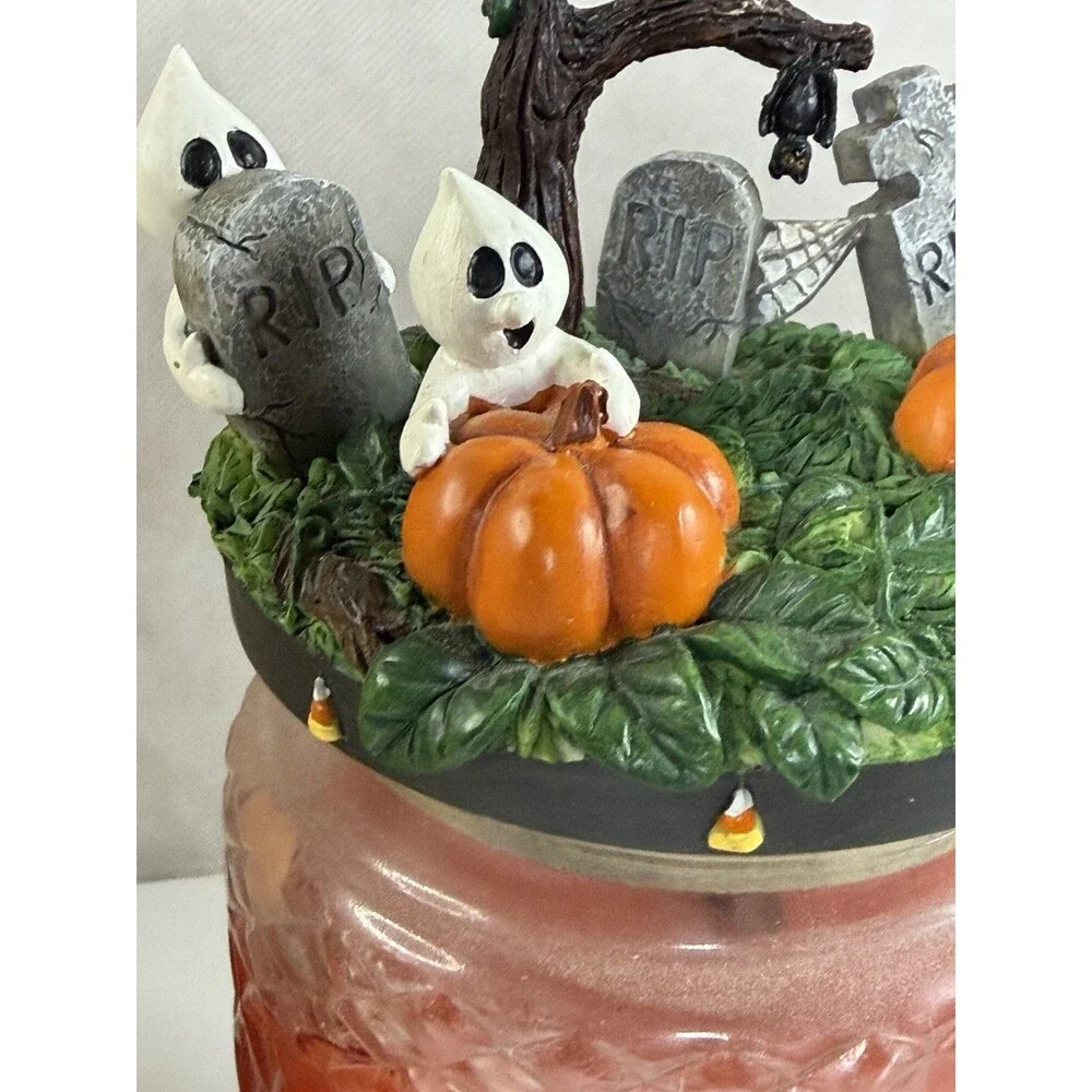 Gold Canyon Pumpkin Harvest Candle Holder Autumn Thanksgiving Vintage Box 82983